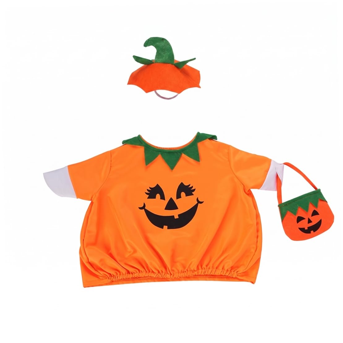 Otbushit 1 Set Fall Porch Geese Outfit, Pumpkin Style Gooses Costume For 23 Inch - Orange