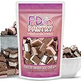 Freeze Dried Ice Cream Sandwich Bites, Neapolitan, Crunchy & Sweet Snack, 2.5 oz, Dehydrated, Resealable Gift Bag, Strawberry, Vanilla, Chocolate