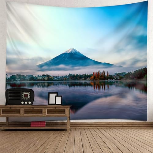 Tapisserie Fujiyama pour Habiller un Grand Mur de Salon Moderne