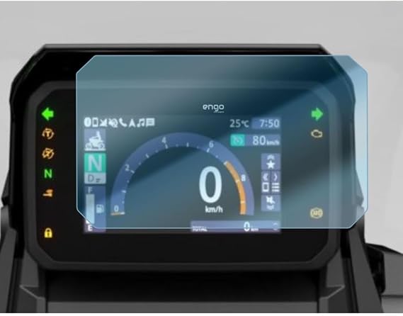 Engo Honda ADV350 Ekran Koruyucu 5 inç Nano Parlak Şeffaf