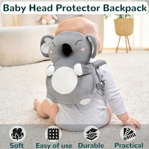 Baby Head Protector Backpack for Falling Crawling and Walking Toddler Essentials Harness Infant Koala Toys Helmets Baby Essentials Must Have 0.5-2 Years - Image 4