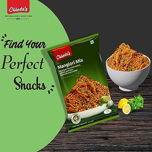 Image of Chheda's - Manglori Mix - Snack of Manglore - Besan Sev - 300 Gm Pack of 3