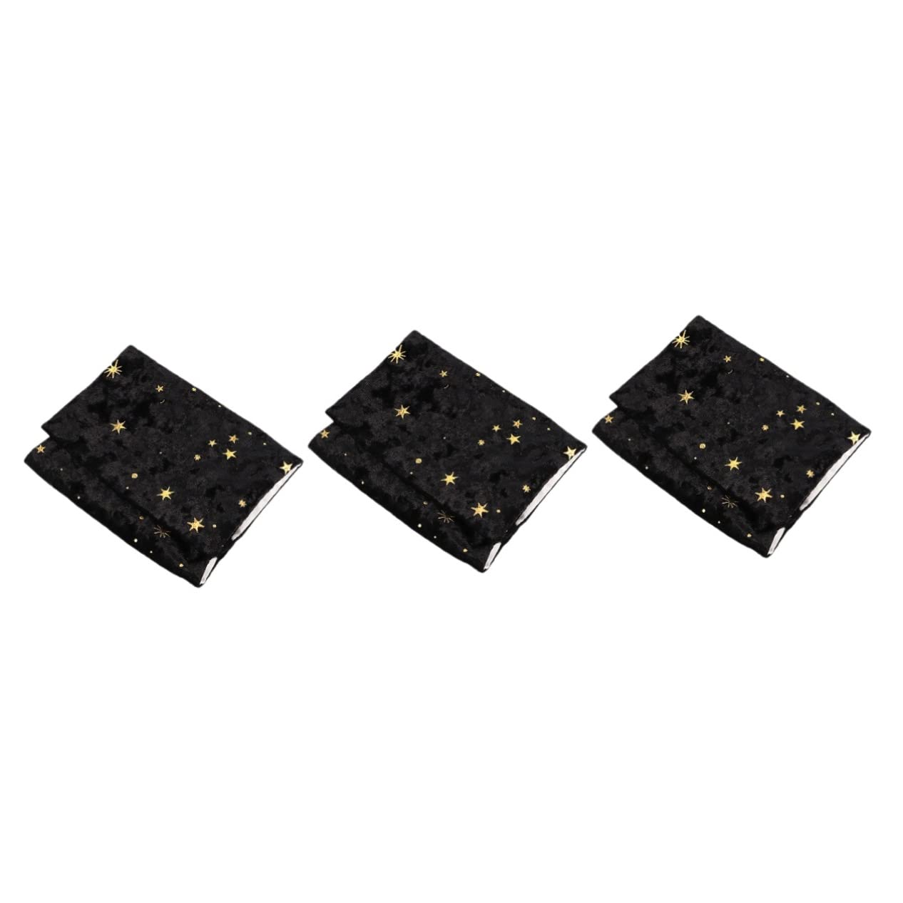 Lurrose 3piezas Cubierta De Libro Decorativa De Tela Funda De Protección Para Libros Cuadernos y Diarios Resistente y Elegante Diseño De Estrellas y Luna