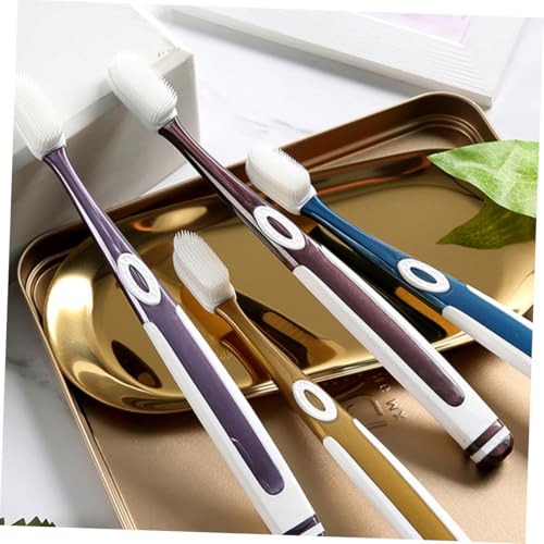 Gatuida 8 Stück Teiliges Weiche Silikon zahnbürstenköpfe für Erwachsene Medium Haushalt Zahnbürsten Ersatz Sanfte Borsten für Tägliche Mundpflege Kompakt und Langlebig Farblich Gemischt – Bild 3