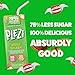 PLEZi Flavored Juice Boxes - Apple Splash Fruit Juice Drink Blend - No Added Sugar, 2g Fiber - Tasty & Refreshing Better-For-You Juice Boxes for Kids - 6.75 fl oz (Pack of 32)