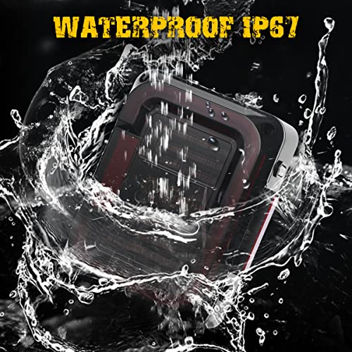 AUDEXEN LED Tail Lights Compatible with Jeep Wrangler JK JKU 2007-2018, Unique C Shaped Design Smoked Lens, 20W Reverse Lights, Built-in EMC, DOT Compliant, 2 PCS