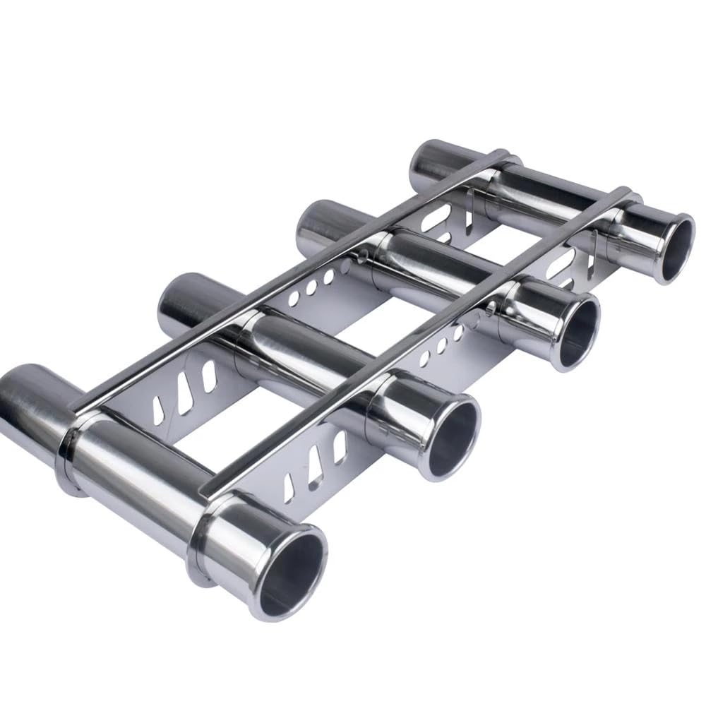 Porta Canne da Barca Supporto for Canna da Pesca in Acciaio Inossidabile 316 di Grado Marino a 4 Tubi for Accessori for organizzatori di stoccaggio di Barche da Yacht
