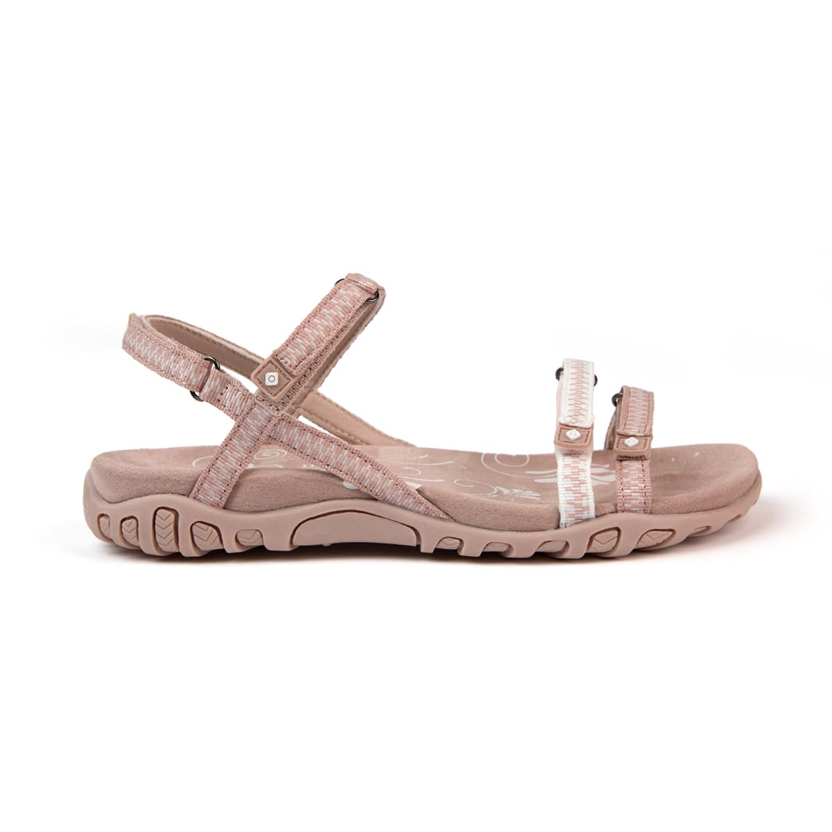 Izas Sandalias de Senderismo para Mujer Deportivas y Cómodas. Sandalias Planas de Verano para Trekking y Caminar de Diseño Ergonómico con 3 Ajustadores. Color Negro