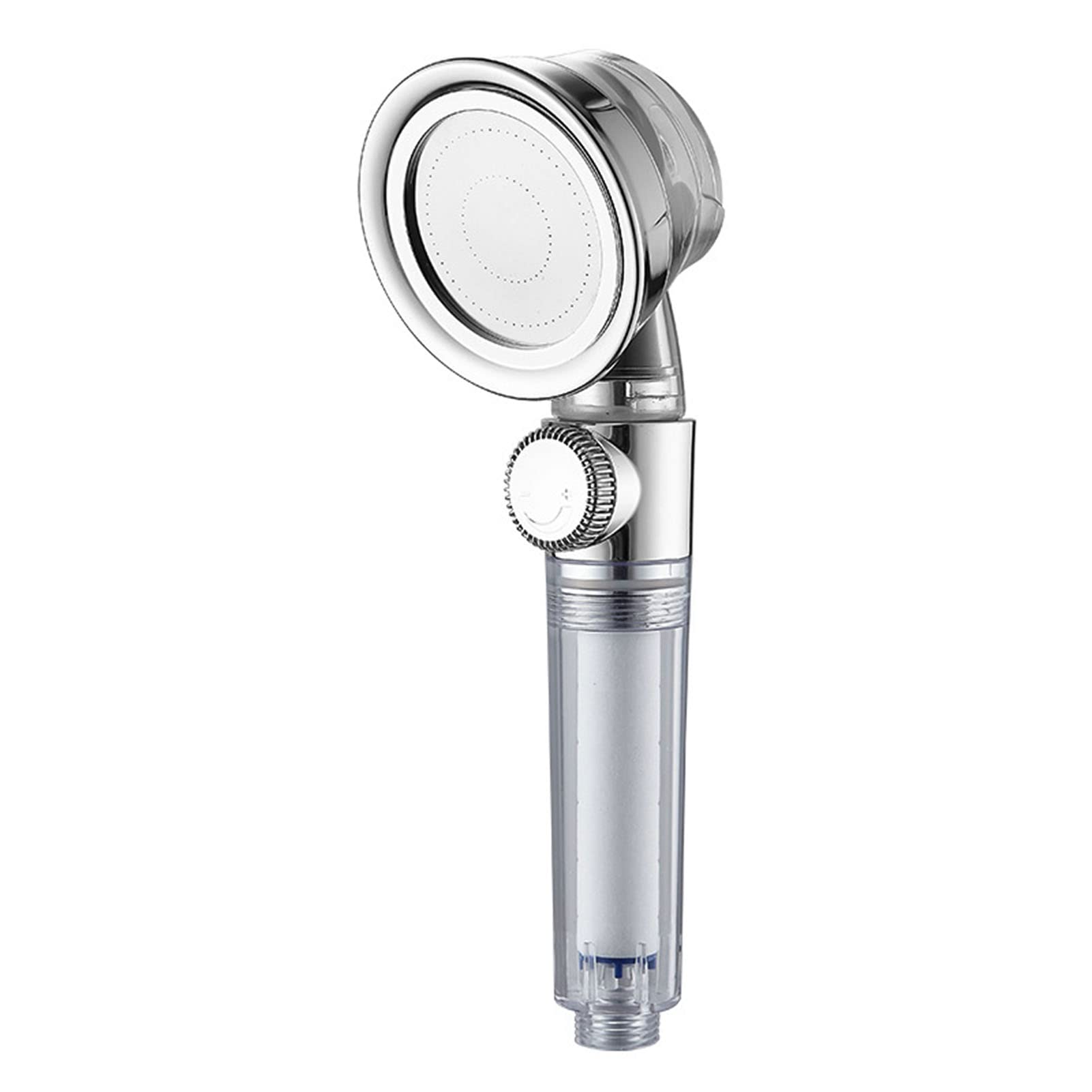 Pommeau de douche à main haute pression avec bouton d'arrêt et interface universelle