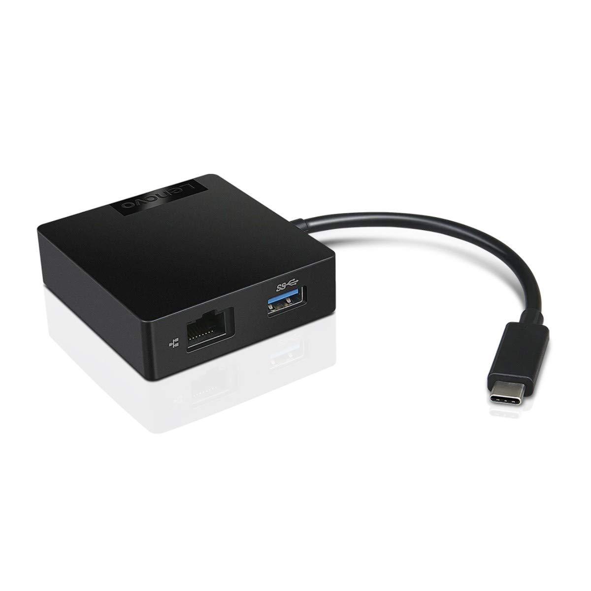 Hub USB-C 4-en-1 Lenovo - Port HDMI 4K 60 Hz, 2x USB-A 3.2, Prise Audio 3,5 Mm - Compact Pour Voyages Professionnels