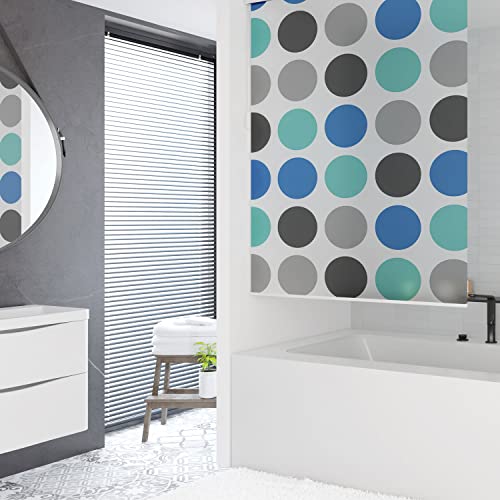Tropik Home Waterproof Bathroom Shower Curtain Roller Blind Extra Long, 4 Width Sizes, (120 x 240CM)