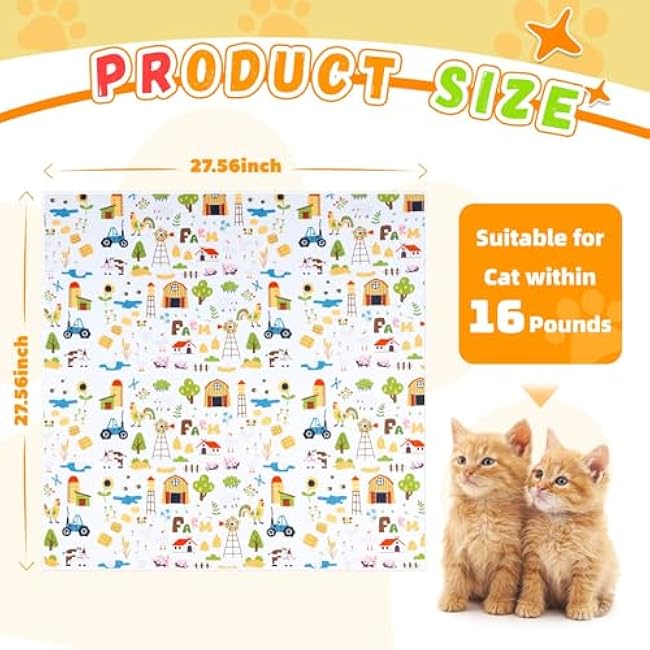 Professional Cat Grooming Wrap - Adjustable Restraint Blanket for Nail Clipping & Vet Visits, Escape-Proof Cat Wrapping Bag with Safety Straps, Large (27.6x27.6) for Cats Up to 15lbs-AY8rIRSh