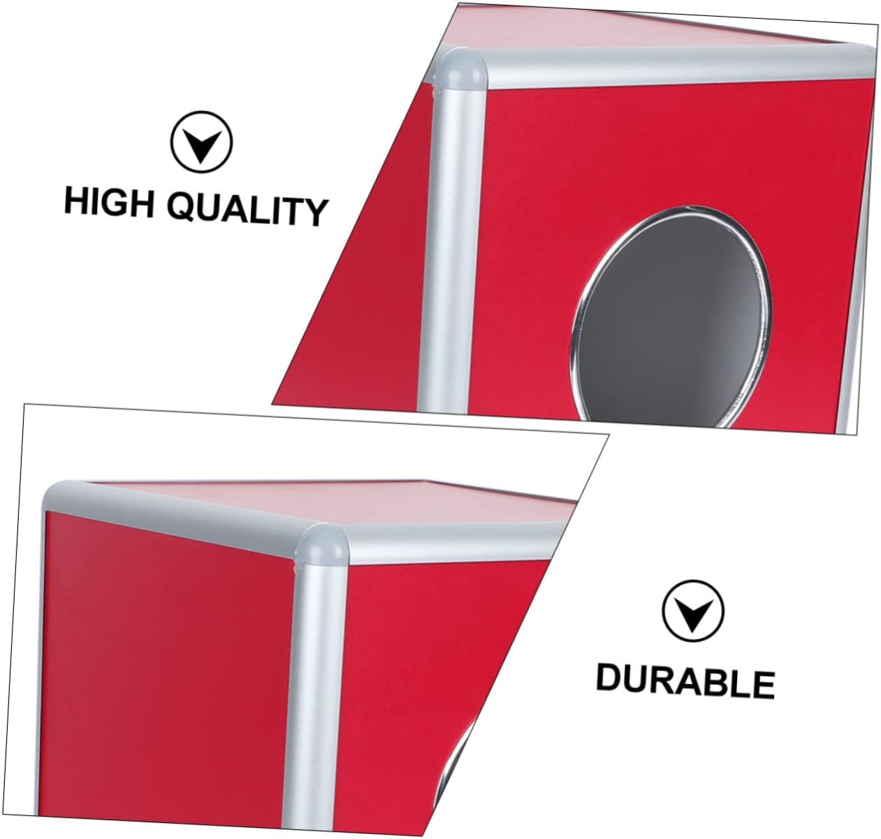 Aluminum Alloy Lottery Box with Lid, Large Capacity for Raffles