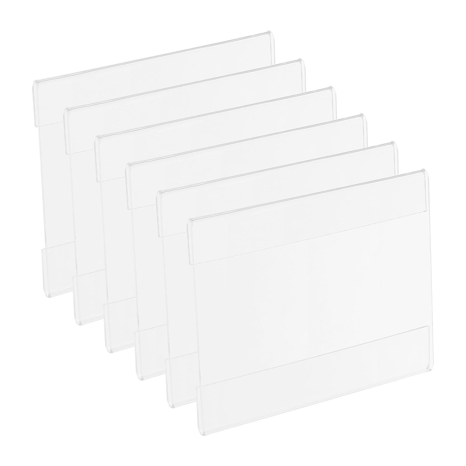 Marcos de fotos acrílicos de pared de 3.5x5 pulgadas PATIKIL transparentes para oficina juego de 8 7