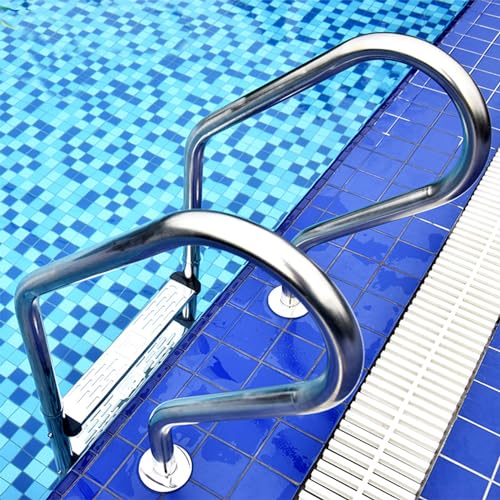 Escalera para Piscina de Acero Inoxidable con 2 Peldaños miniatura 7