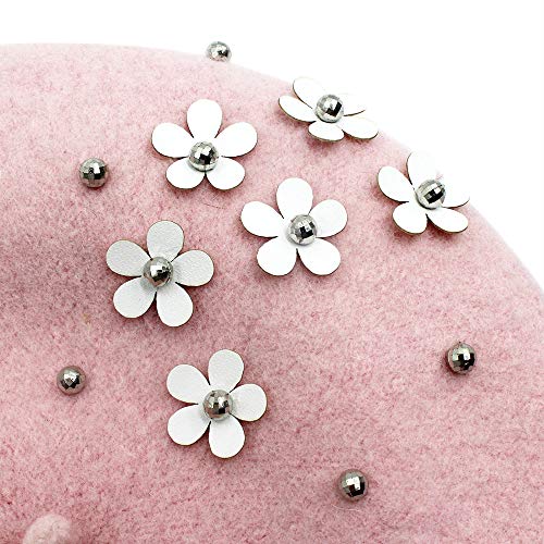 AIBEARTY Kids Girls French Pearl Beret Hat Winter Warm Artist Beanie Cap4