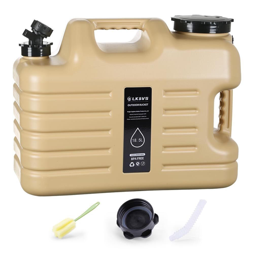GETBSTOOP 18.5L Portable Water Leak-Proof Drinking Water Bucket Large Capacity Water Dispenser Carrier for Vehicle Car Camping
