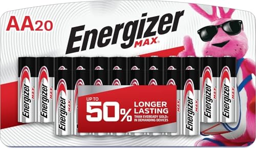 Image of Energizer MAX AA Batteries (20 Pack), Double A Alkaline Batteries