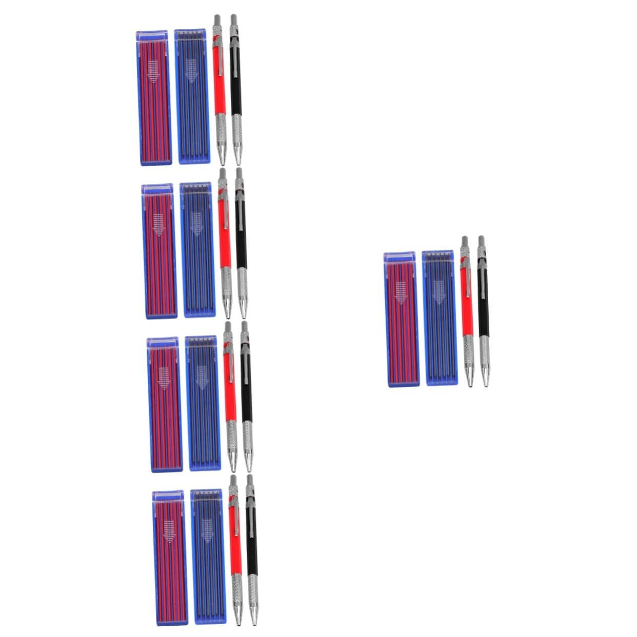 VILLCASE 5sätze Mechanischer Bleistift Für Holzarbeiten Automatischer Zeichenstift Mit Nachfüllminen Tragbarer Mehrzweck-bleistift Für Präzises Markieren Und Zeichnen