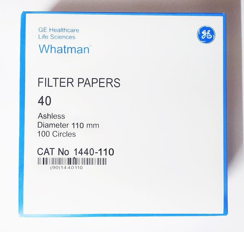 WHATMAN Ashless Filter Paper Grade 1440-110 Round Sheets Pack of 100 Filter Paper (110 mm)-image-35