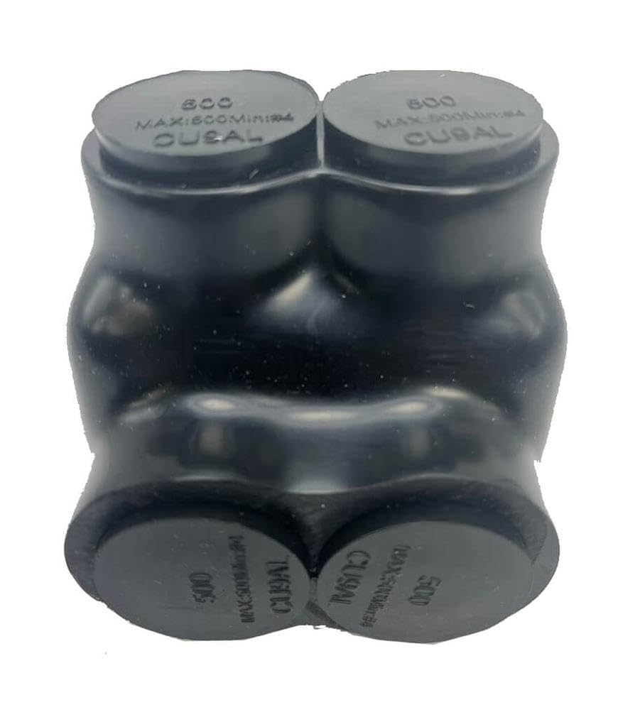 Insulated in-Line Connector 2 Ports Wire Connectors 2/0-6AWG Wide Polaris Connector 3/16" Aluminum and Copper Insulated Wire Split Bolt Connector Pre-Filled with Oxide Inhibiting Compound (Pack of 2)