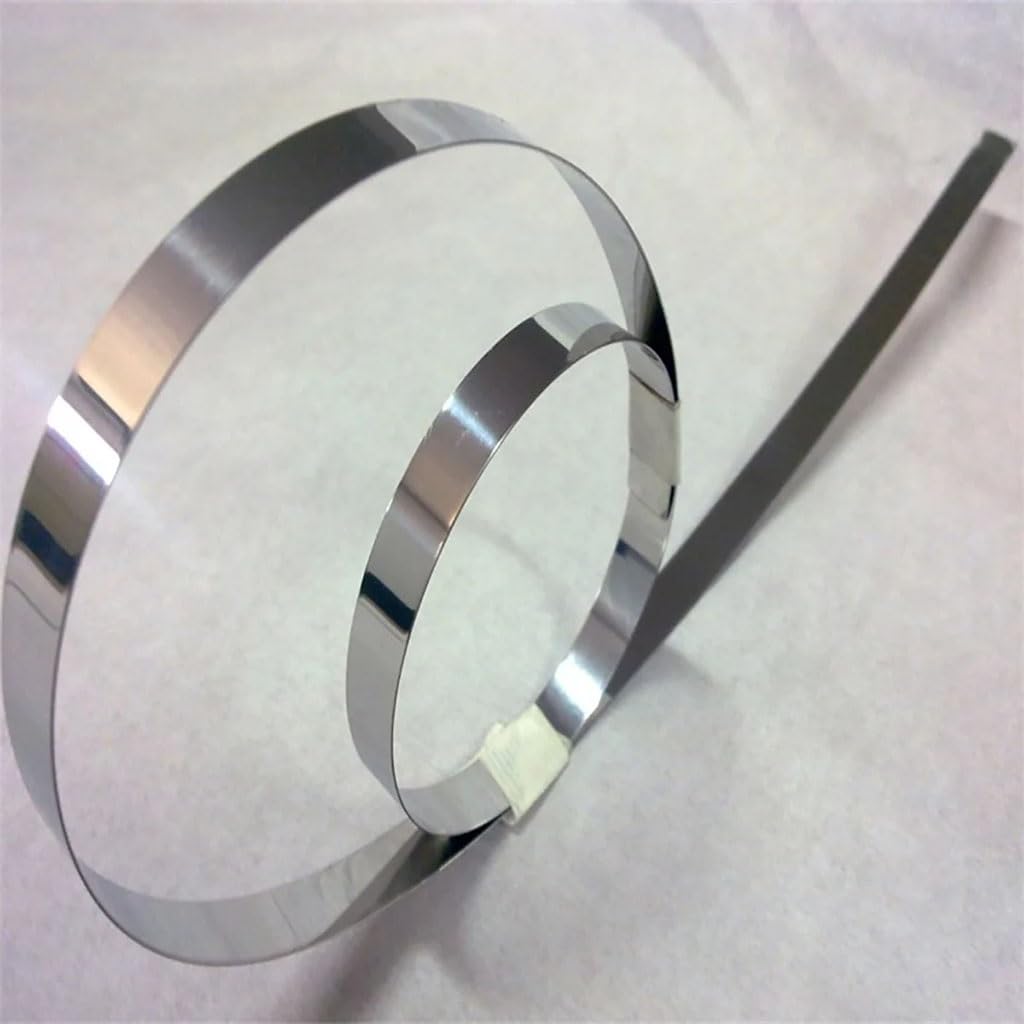 1 striscia di lamina in acciaio inossidabile 304, spessore 0,1 mm, 0,2 0,3 0,4 0,5 1 mm, larghezza 20 mm, rotolo di lamina in acciaio, striscia stretta(Thickness 1mm)