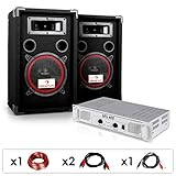 STARKE BEAT: Im DJ-Set DJ-15 finden sich neben dem SPL400 DJ-Verstärker von Skytec auch die passenden PA-Lautsprecher von Malone um 150 feierfreudige Gäste mit beat zu versorgen und die Stimmung auf der Party mit dem Gütesiegel 