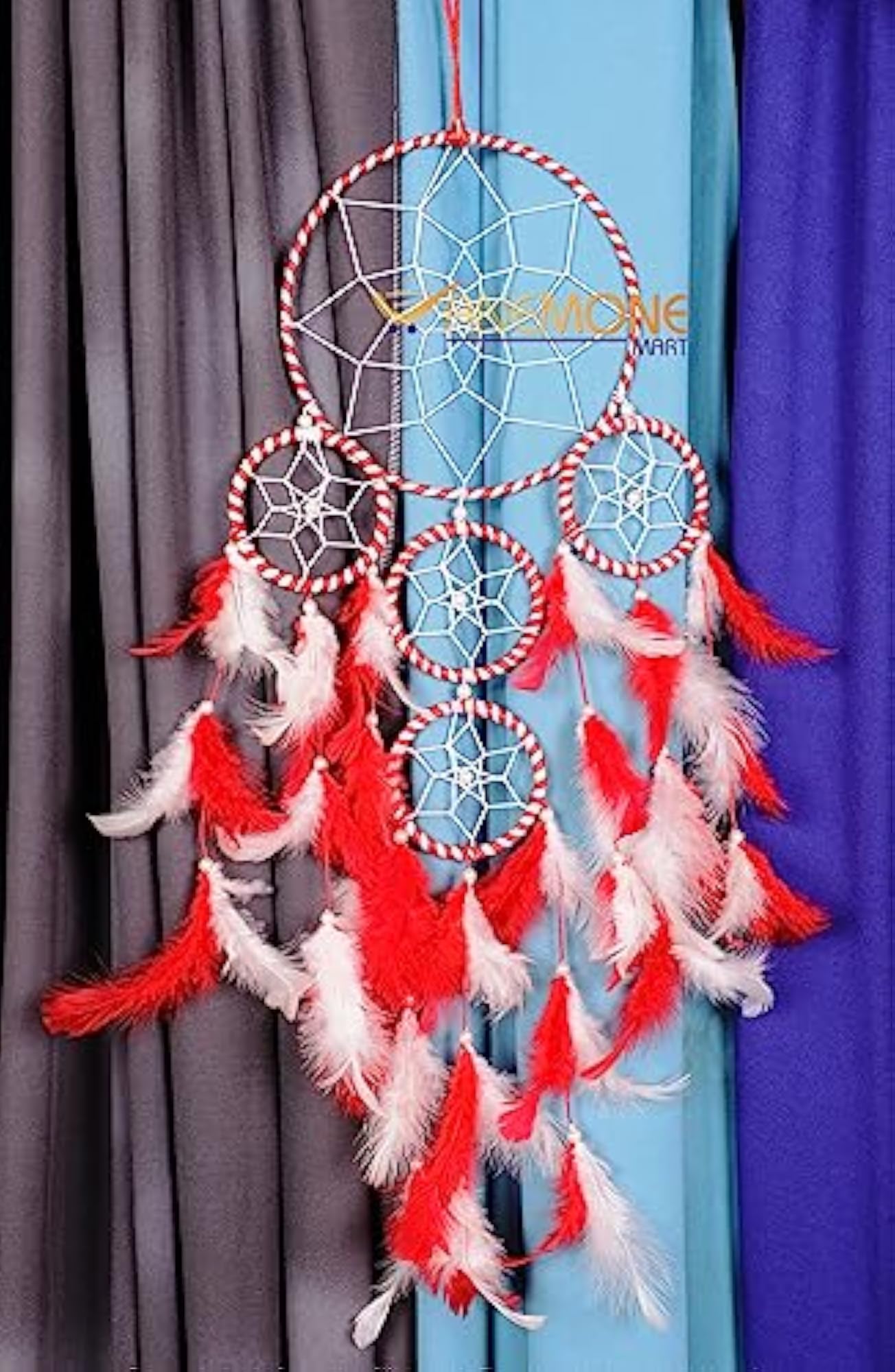 Dream Catcher Red & White, 4 Ring Design