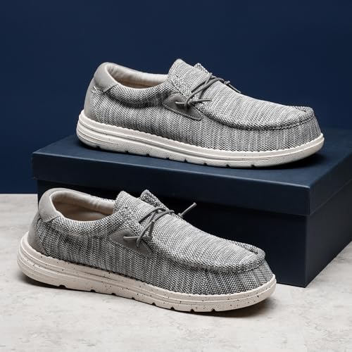 Bruno Marc Bruno Marc Men's Casual Slip-on Loafers Stretch Shoes,Size 11,Splice Grey,BLS211