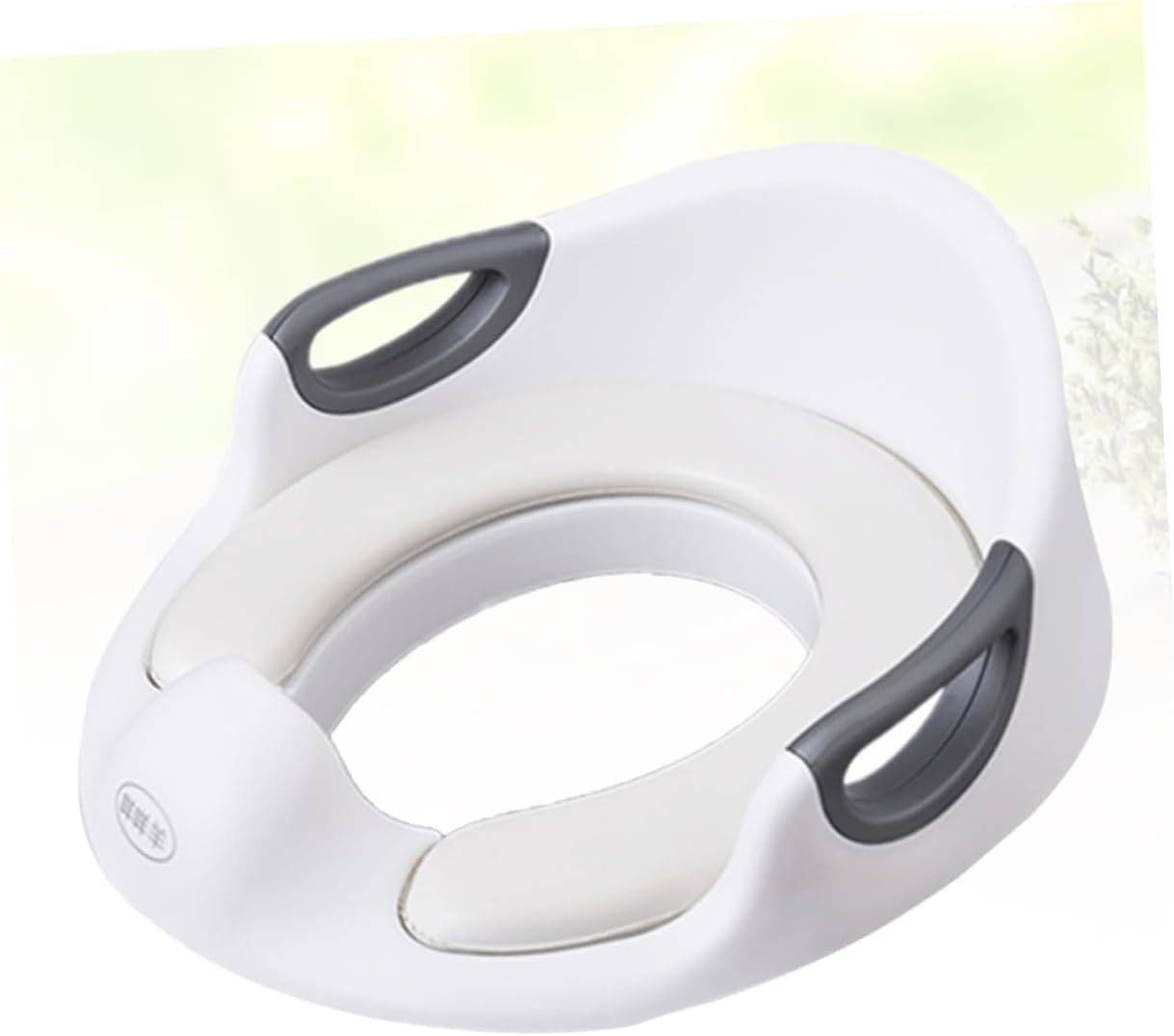 Toilet Training Seat Boys and Girls Toilet Trainer Pu Material Double Handrail Easy to Clean