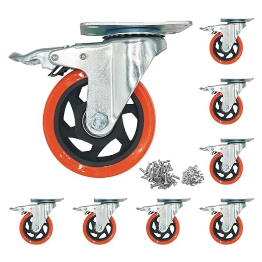Heavy Duty 4 Inch Casters with Brake