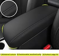 Vista 4 de Blazeray para Kia Optima 2016-2020 Funda para el reposabrazos de la consola central, de piel, antiarañazos, impermeable, protector de reposabrazos