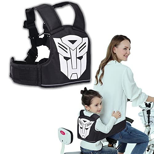 LIBRNTY Harnais Moto Enfant,Ceinture de Sécurité Moto pour Enfants,Réglable Harnais Moto Enfant,Harnais de sécurité pour Harnais réfléchissant et Pliable,Convient aux Enfants de 3 à 12 Ans