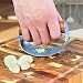 Auyeetek Knoblauchpresse Edelstahl Wippe Spülmaschinenfest Premium Griff aus Holz Knoblauchwippe Garlic Crusher Knoblauch Presse Testsieger Knoblauchschneider 10 * 5.1cm Groß Verdickt