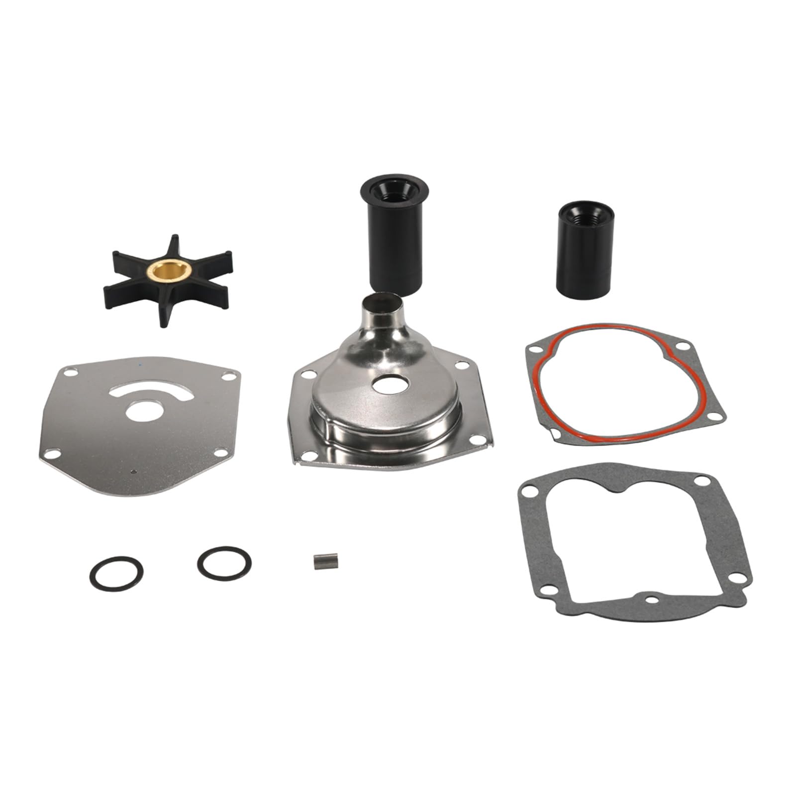 Componenti di restauro della girante del motore 821354A2 in acciaio inossidabile resistente per vari modelli di imbarcazioni Set di riparazione del ventilatore dell'acqua del motore marino