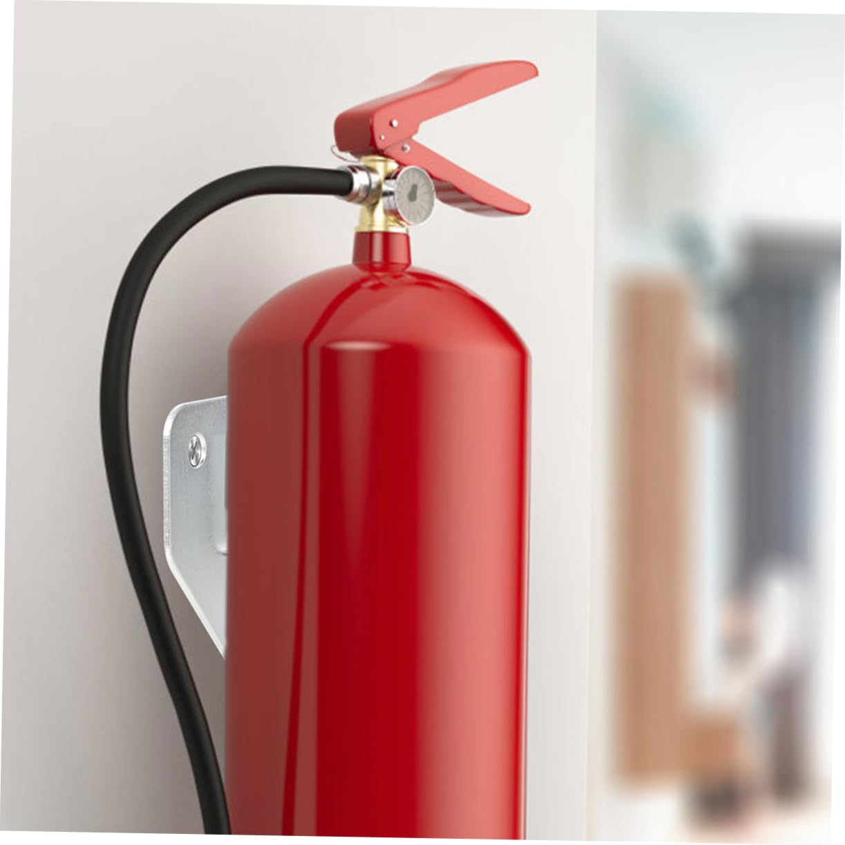 UKCOCO 48piezas Soporte De Montaje Para Extintores De Incendios Gancho De Pared Resistente De Soporte Para Fijación Segura y Ahorro De Espacio Oficinas y Hogares
