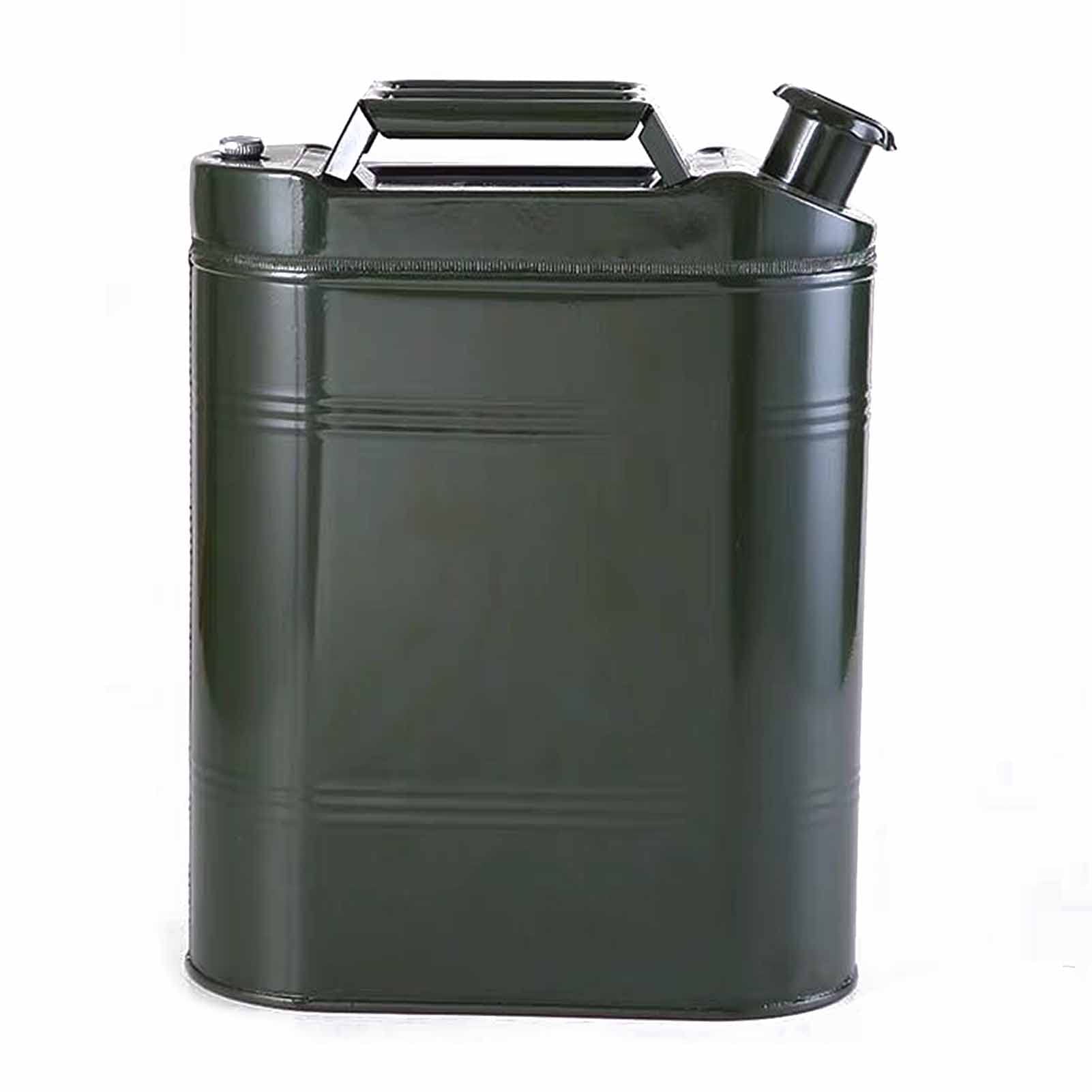 WUTONG Benzina a Base di Benzina addensata Benzina Militare può 30 Litri 20 Litri 10L Serbatoio Diesel Verticale Portatile Contenitore Carburante - Verde