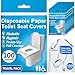 SoNeat Disposable Paper Toilet Seat Covers 10 Packs (100-Count) Travel Essential, Flushable, Biodegradable