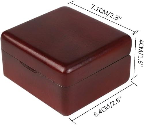 Miniatura 8 de Sinzyo Caja musical con mecanismo tallado de madera vintage, caja de música de cuerda para regalo para Navidad, caja de música Merry Go Round of