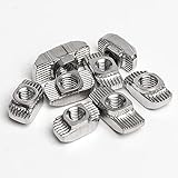 Compatible with Aluminum Profile T Nuts Stainless Steel 304 Hammer Head Slot Nut M3 M4 M5 M6 M8 2020/3030/4040/4545 Series T-Nut for Window (Color : 20 Pcs, Size 45-M8)