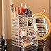 Cq Acrylic 4 Pack Clear Makeup Storage, Stackable 10 Drawer Organizer for Vanity, Jewelry, Hair Clip, Beauty & Skincare Products