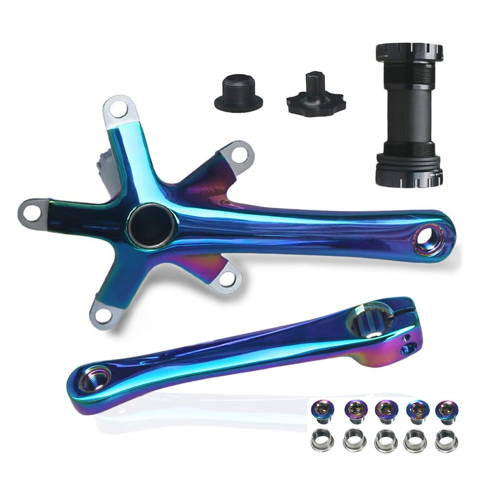 Pedivelle per Bici da Strada/Pieghevoli 152/165/170 mm, guarnitura per Mountain Bike 130 mm BCD, guarniture Cave Integrate con Movimento Centrale BSA, Adatte a 9-10-11 velocità, in