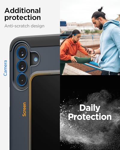 Image of Spigen Tough Armor | Samsung Galaxy A57 5G Case [Kickstand] [Air Cushion Protection] Galaxy A57 5G Back Cover | TPU+PC - Metal Slate