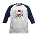 CafePress Betty Boop Strong & Bold Kids Baseball T Shirt Kids Cotton Baseball Jersey, 3/4 Raglan Sleeve Shirt Navy/White