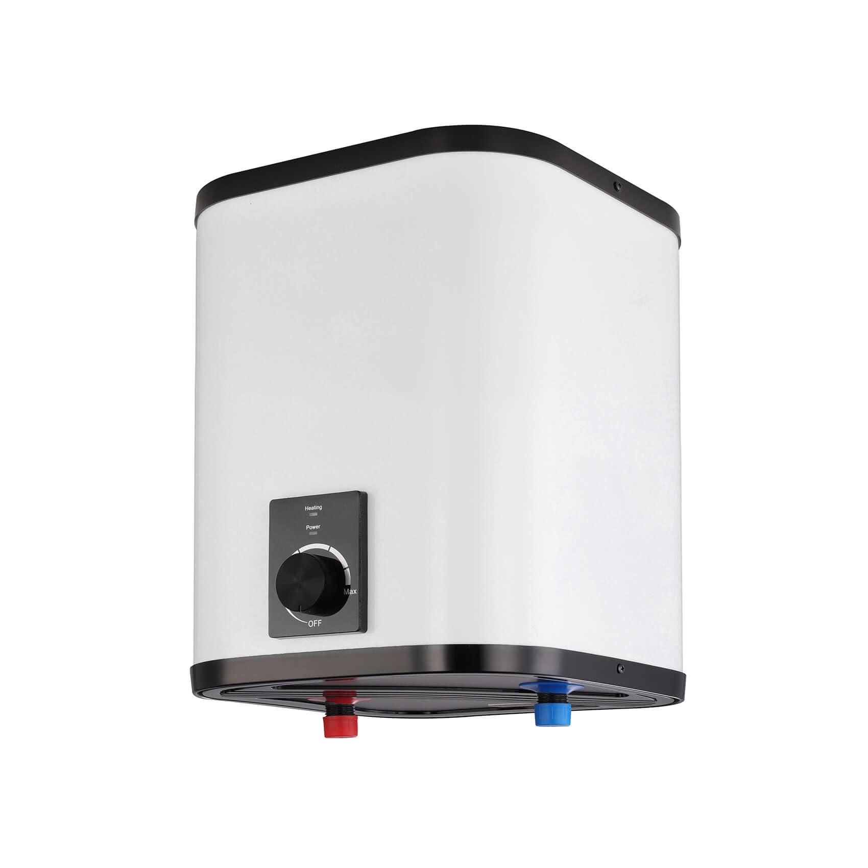 SIGO - Scaldacqua istantaneo 230 V, boiler elettronico compatto, ufficio, officina, casa vacanze, negozio, locali di servizio - Attacco inferiore, 6 l - 2000 W - NAPOLI Bianco