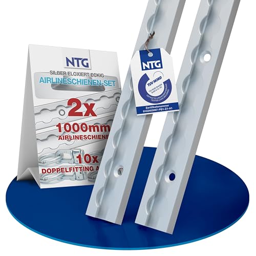 Binario aeroportuale in alluminio 1m con raccordi