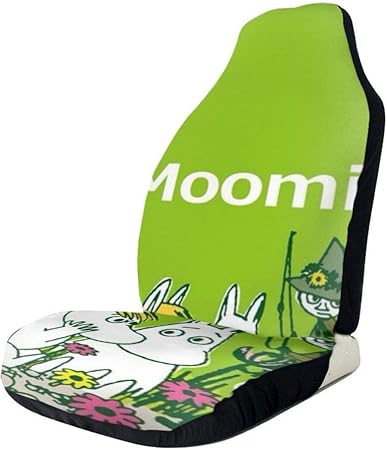 Amazon Moomin ムーミン カーシートカバー レザー 防水 普通車用 軽 自動車 フロント カー用品 前席 送風 合成皮革 汎用 丸洗いできる カー用品 100 通気性 座布団 可愛い 人気 シートカバー 車 バイク