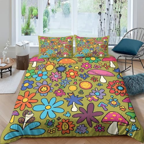 Housse de Couette Caniche 200x200 Parure de Lit Microfibre - 4