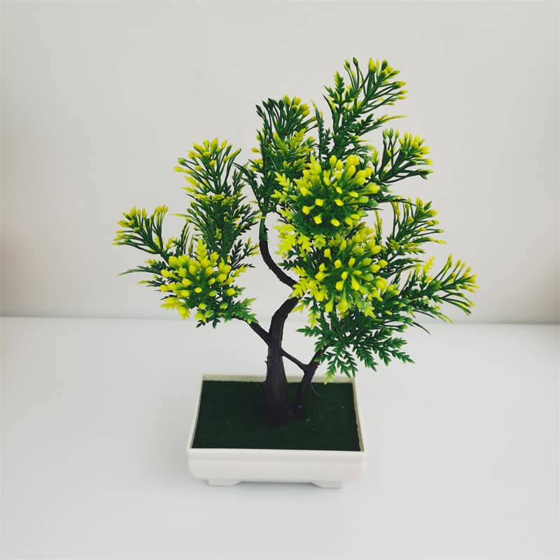 SportON Artificial Beautiful Mini Flower Plants with Pot for Home and Office Christmas Diwali and Festival Decoration