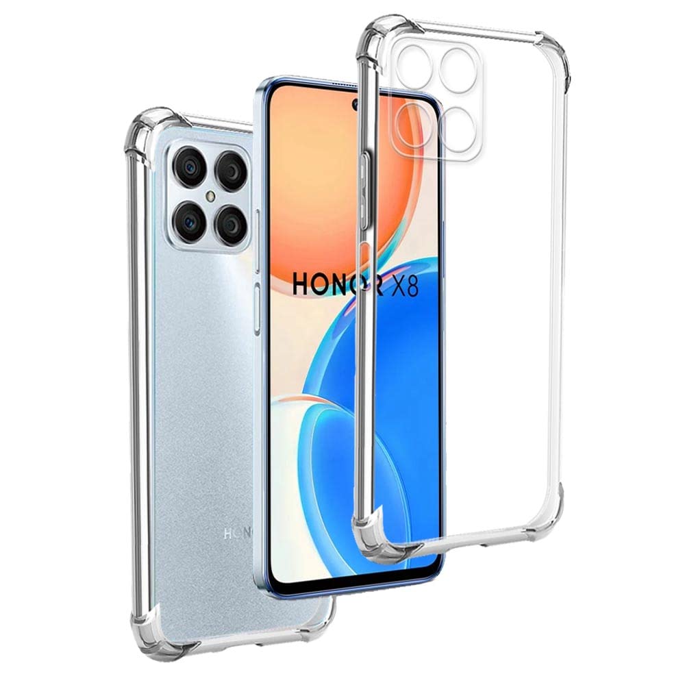 REY Cover in Gel TPU Anti-Shock per Honor 50 Lite - Honor X20, Morbido Silicone Custodie Protettivo Case, Anti-Scratch, Protettiva Sottile Back Cover